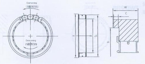 FWD CRB滾柱單向離合器結(jié)構(gòu)圖 FWD CRB滾柱單向離合器結(jié)構(gòu)圖